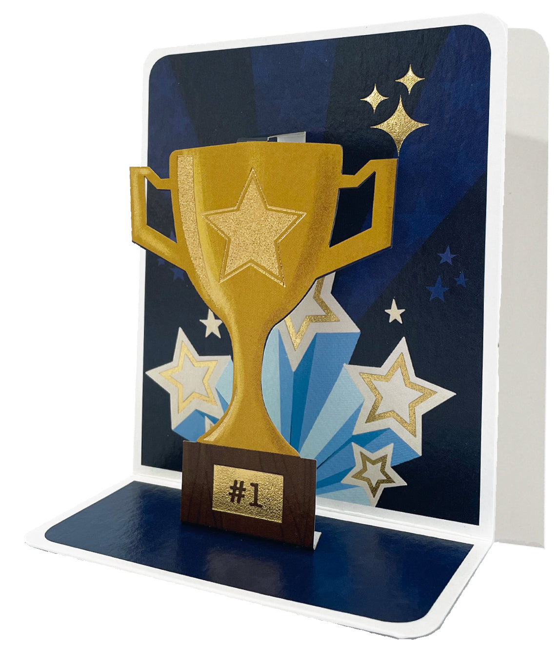 Trophy Pop-up Small 3D Card